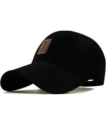 Alamos Pack of 1 Cotton Blend Men's Cap ( Black )