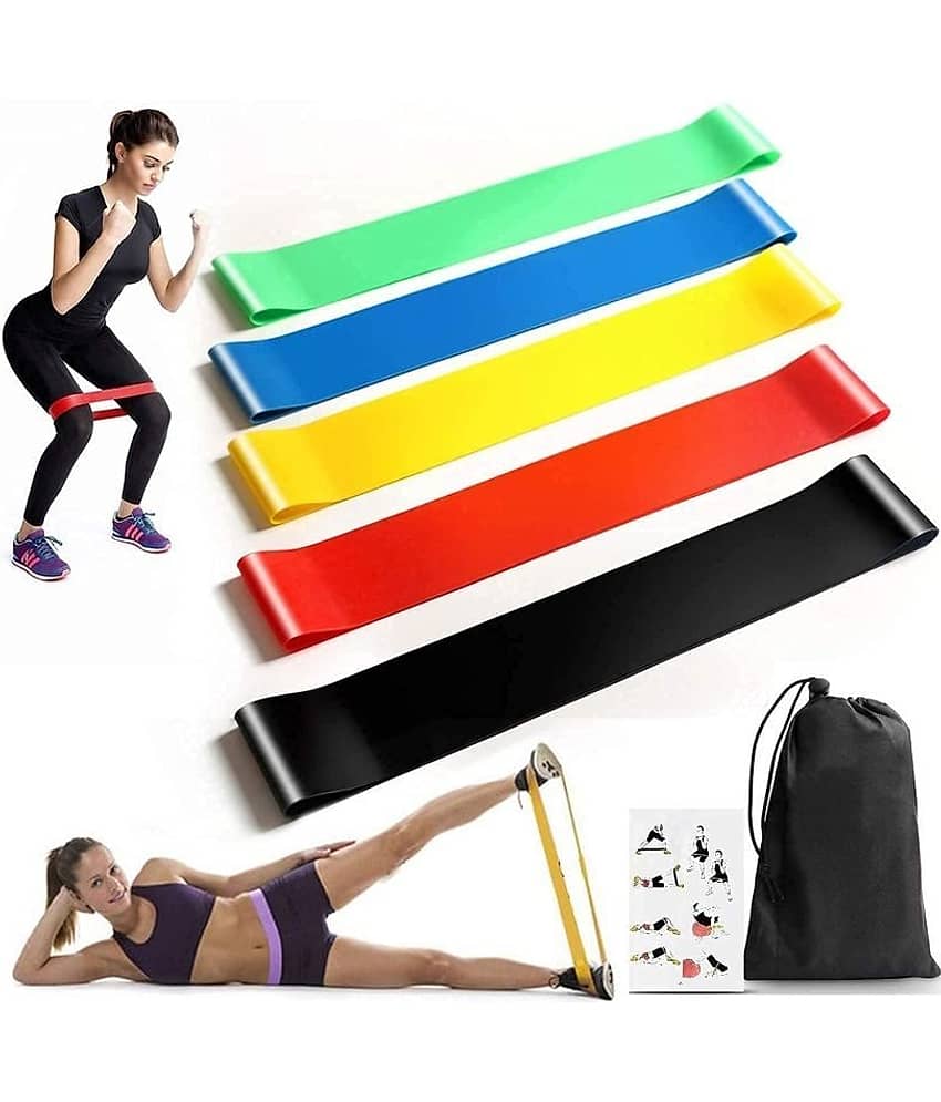 Bhavyta Rubber Mini Loop Resistance Band Black - Heaviest Resistance