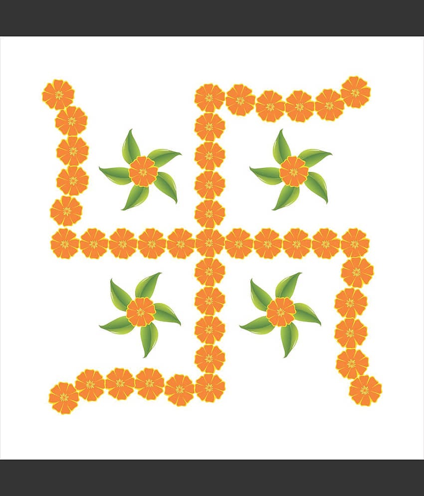 Decor Villa Floor Sticker Festival & Ocassion ( 40 x 40 cms )
