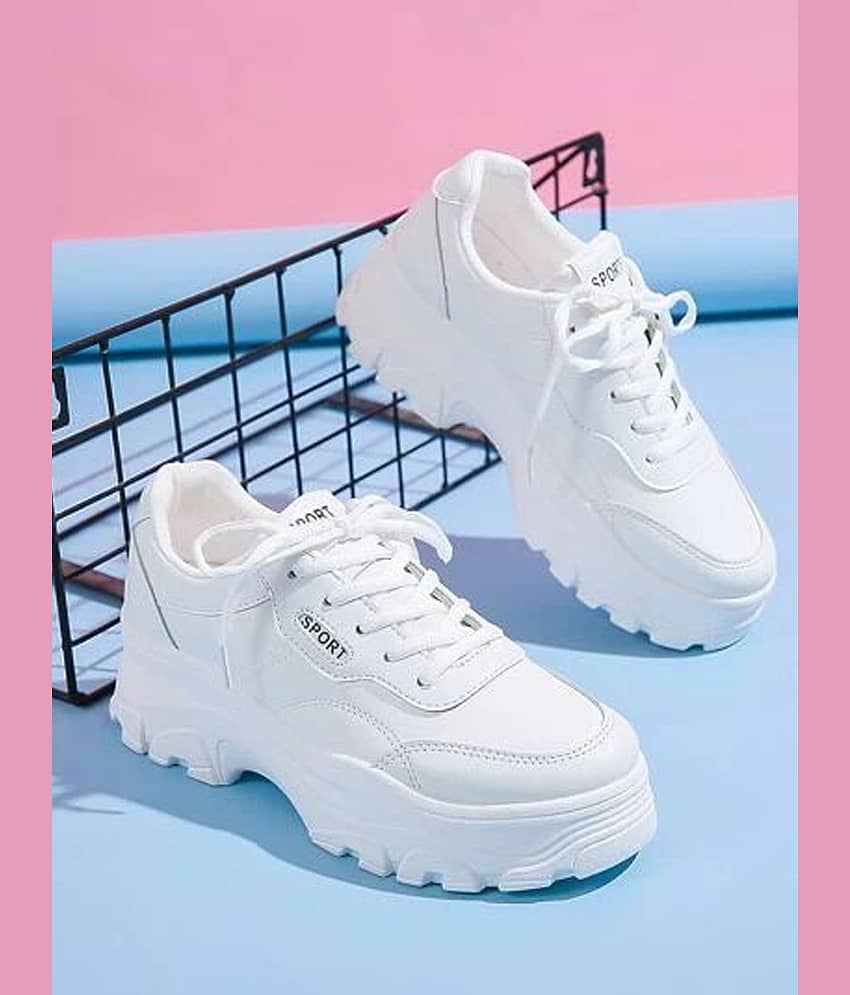 Shoetopia - White Women's Running Shoes