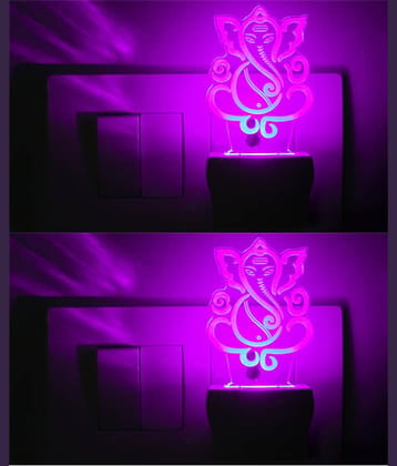 AFAST Multicolor Night Lamp ( Pack of 2 )