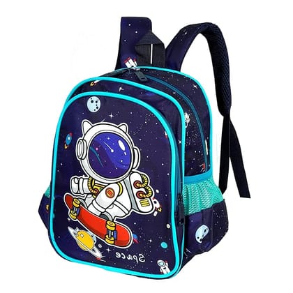 Storite Small Trendy Water-Resistant Backpack for Kids - Blue