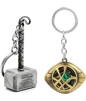 ZYZTA - Multicolor Men's Decorative Keychain ( Pack of 2 )