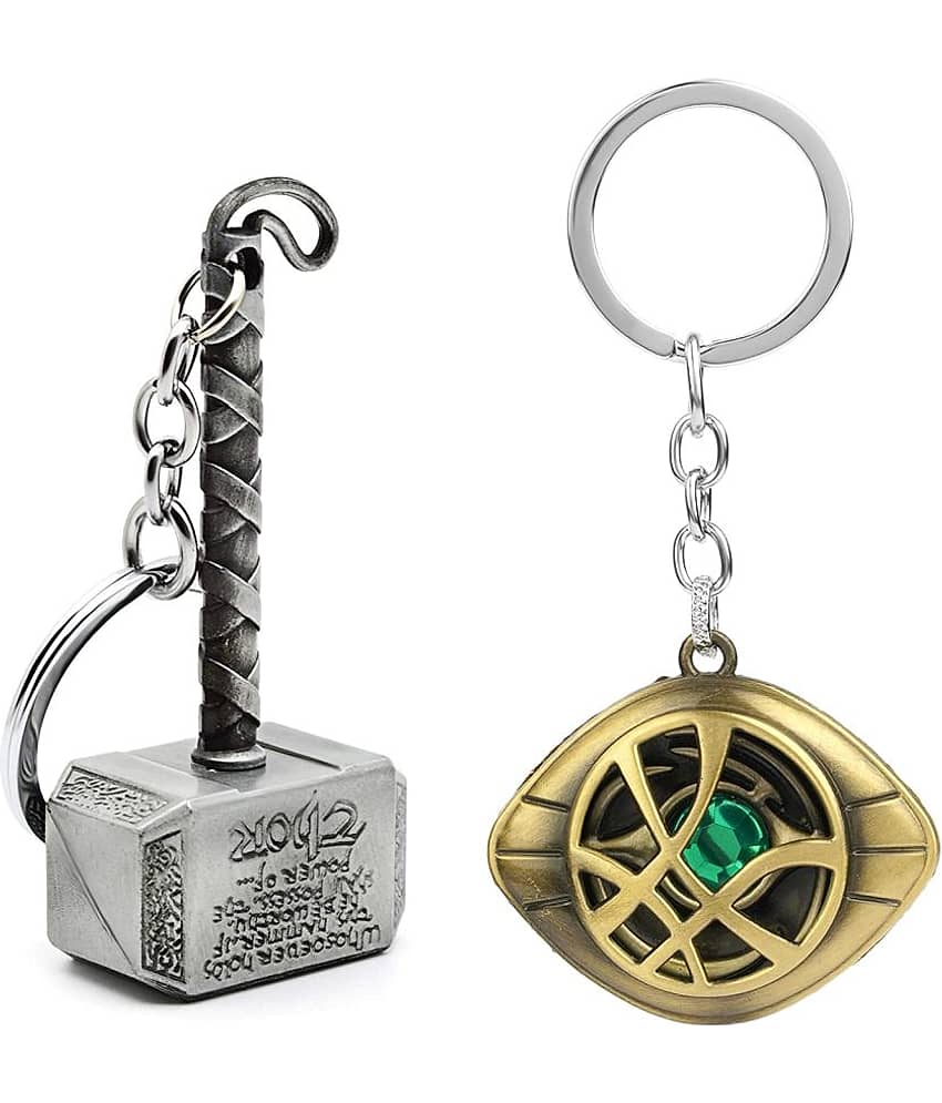 ZYZTA - Multicolor Men's Decorative Keychain ( Pack of 2 )