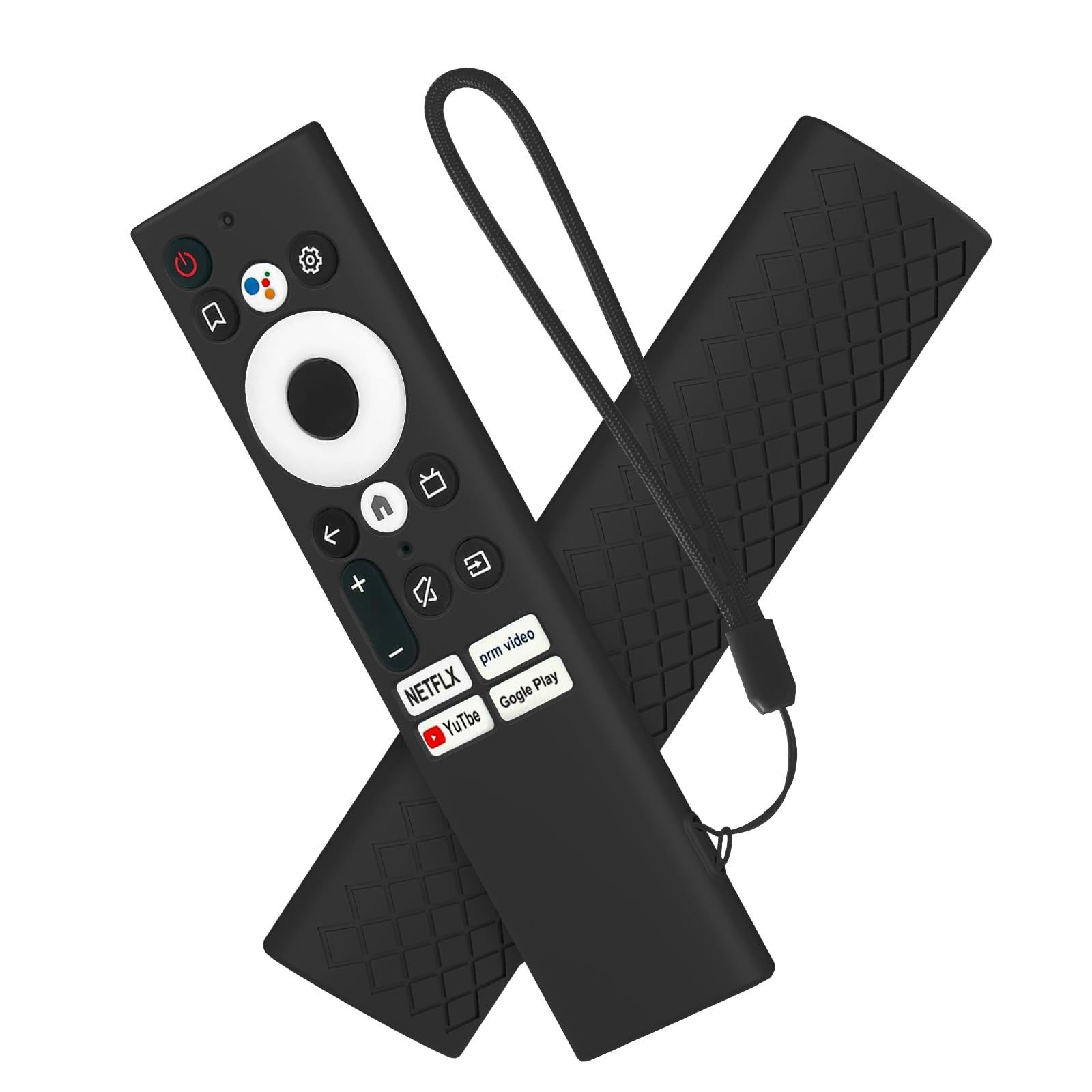 Cotbolt Silicone Cover case Compatible with Sansui Croma Haier Blaupunkt Motorola Smart Tv Remote Protective Case with Loop [Remote Not Included] (Black) Cotbolt Silicone Cover case Compatible with Sansui Croma Haier Blaupunkt Motorola Smart Tv Remote Pr