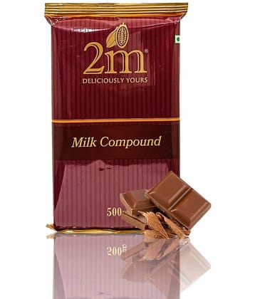 2M Milk Chocolate Compound Slab Milk Chocolate 500 g