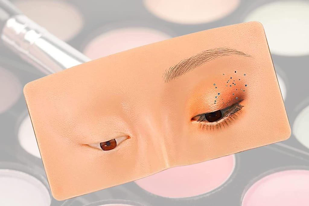 Elecsera Practice Face Board, face dummy for makeup practice, Practice Skin for Makeup 100 g (Skin) - Makeup - Eyes | Buy online on ZillyBuy