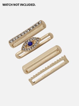 Clara Evil Eye Embellished Glide Charm-Charms