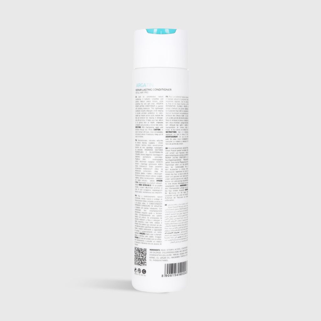 Argatin Keratin Repair Lasting Sulphate Free Conditioner | Enriched With Argan Oil & Aloe Vera Extract | Smooth, Shiny & Frizz Free Hair | Unisex 330 Ml