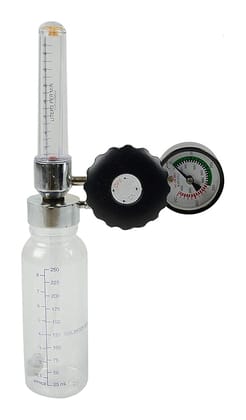 Aabha Oxygen Flowmeter With Humidifier Bottle Aabha Oxygen Flowmeter With Humidifier Bottle