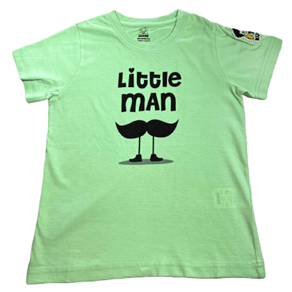 KUCHU Unisex Tshirt | Made of Super Combed Cotton-Modal Natural Fiber Better Than 100% Cotton| Soft & Breathable Fabric| Unique Digitally Printed Design |Vibrant Colour | Little Man