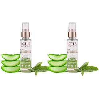 Lotus Herbals Active Aloe + Niacinamide Brightening Boost MistHydrate, Refresh Uplift50Ml ( Pack Of 2 )