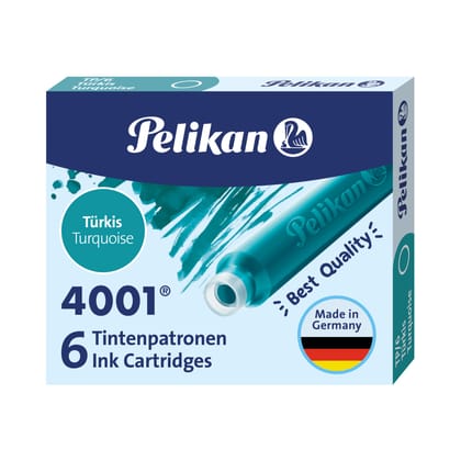 Pelikan 4001 Ink Standard Cartridge-Turquoise