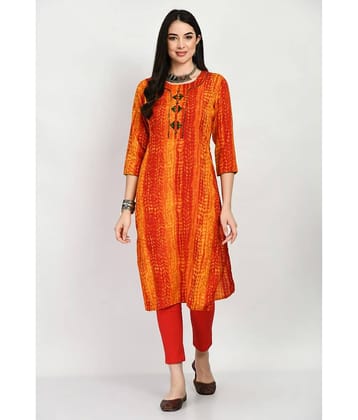 MAURYA Rayon Dyed Straight Women's Kurti - Multicolor ( Pack of 1 )