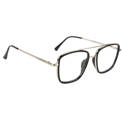 TERRY & CO Zero Power Blue Cut Eyeglasses | Metal Frame | Medium Size | Anti-Reflective, UV Protection, Lightweight | Spring Hinges | Unisex