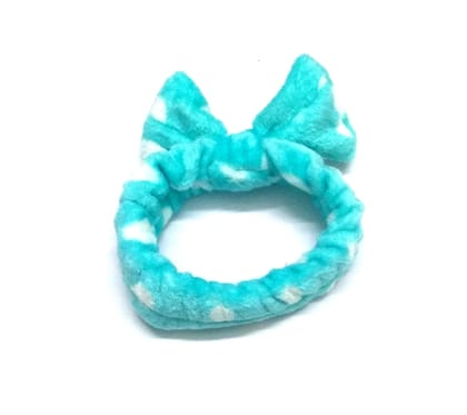 Nawani Facial Spa Makeup Cleansing Cute Bow Velvet Elastic Headband