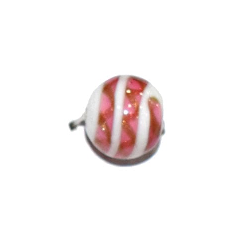 Handmade Fancy Lampwork Glass Beads For Jewelry Making Necklace , Earring and Bracelet (Round) SFL-1168-Per Packet 25 Pcs / 10 MM
