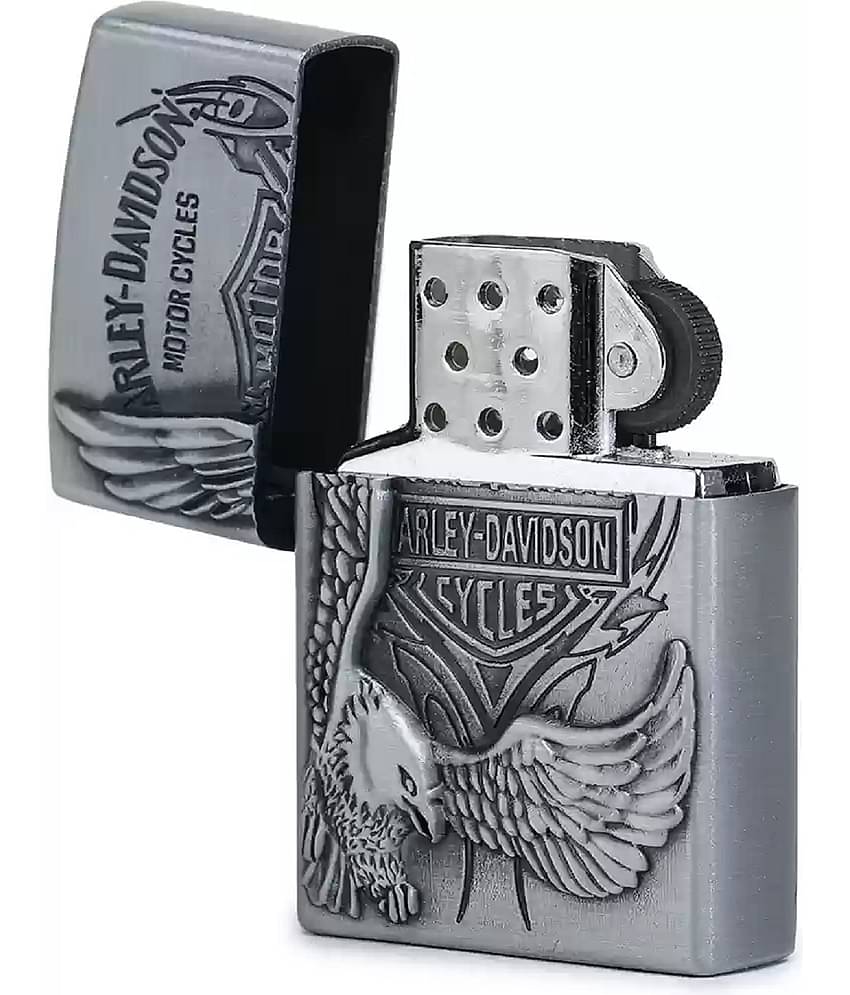 Peshkar Silver Iron Cigarette Lighter ( Pack of 1 )