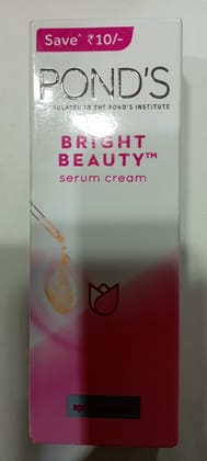 Ponds bright beauty serum cream spot less glow 12g