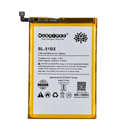 Mobatree BL-51BX Original Mobile Battery for Infinix Note 8 X692, Infinix Hot 10, X682,4500 mAh Battery (6 months Guarantee)