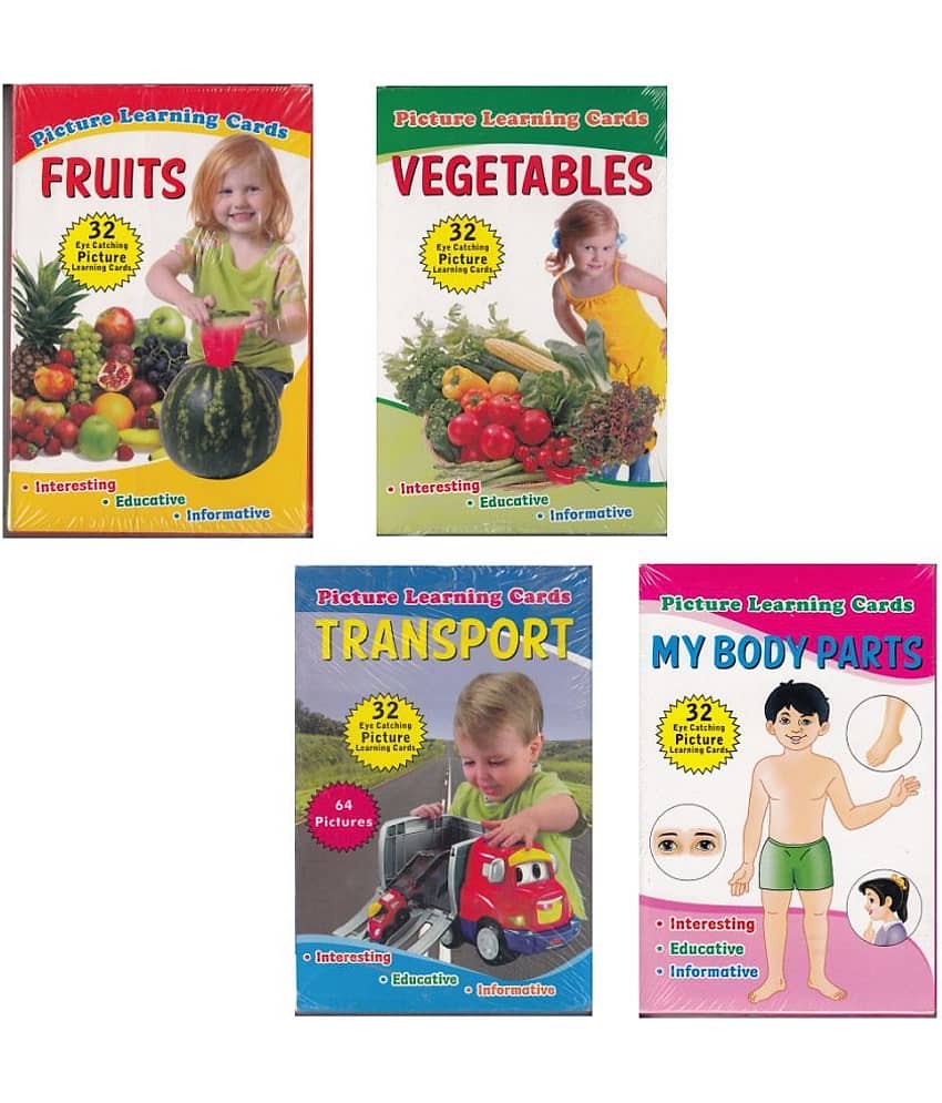 Jolly Kids Flash Cards (Set of 4)