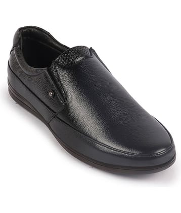 Fausto - Black Men's Slip On Formal Shoes