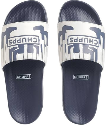 CHUPPS Navy Blue Men's Slide Flip Flop