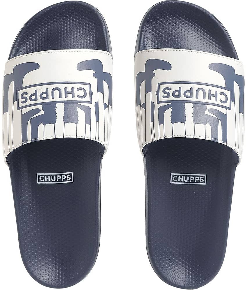 CHUPPS Navy Blue Men's Slide Flip Flop