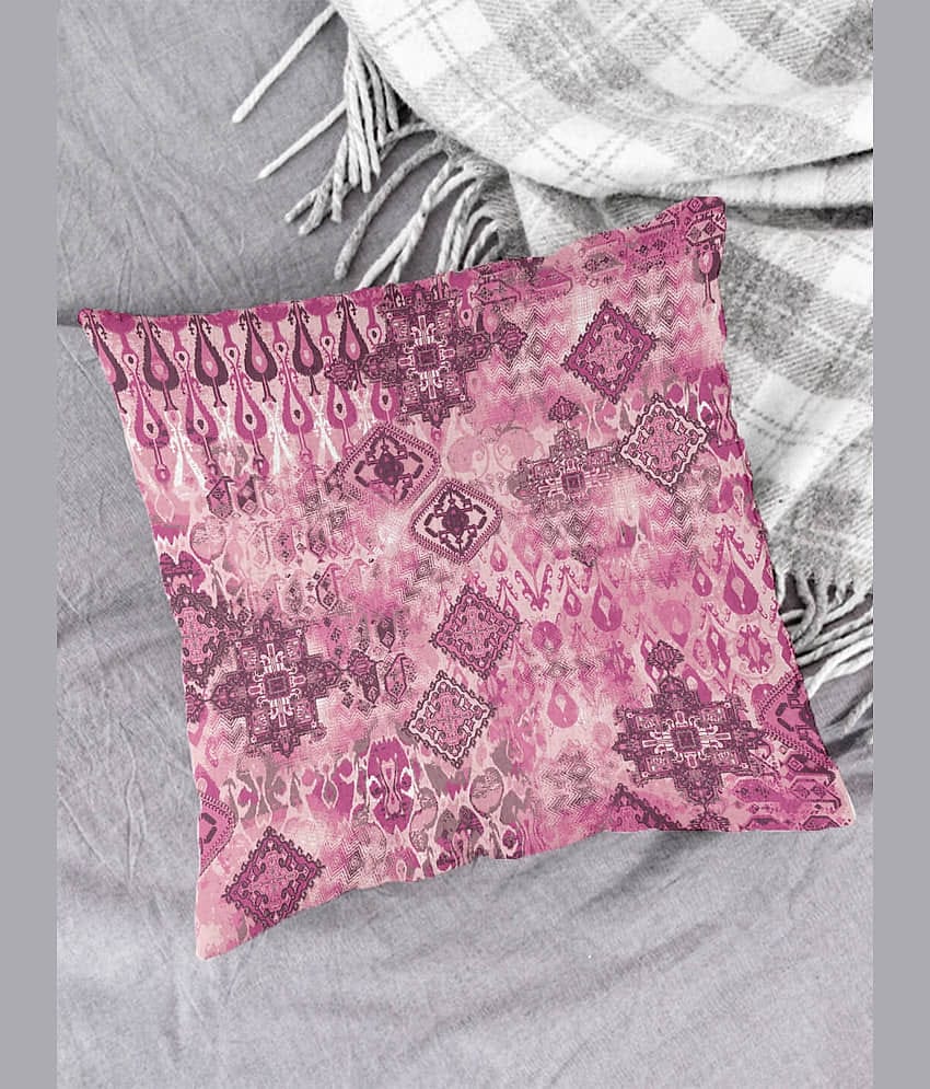 Houzzcode Single Pink Pillow Cover