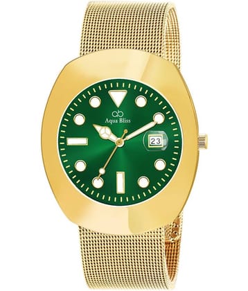 AQUA BLISS - Gold Stainless Steel Analog Men's Watch