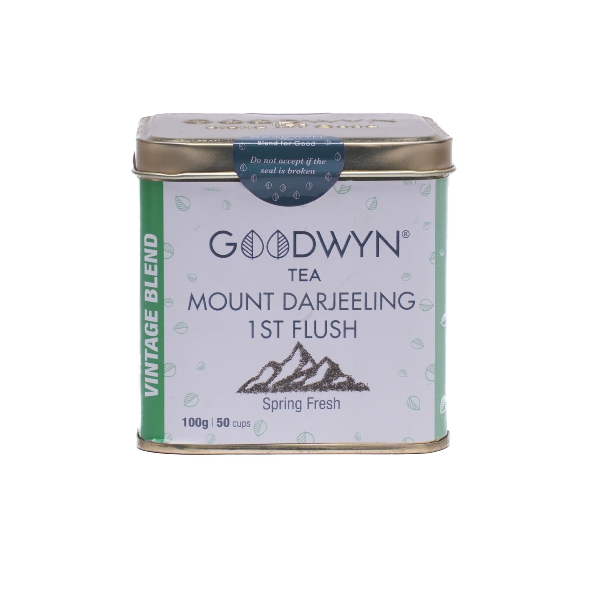 Goodwyn Darjeeling First Flush Black Tea (100 gm) | Authentic, Straight From Tea Estates | 100% Natural Loose Leaf Tea | Low Caffeine Non Bitter | Rich in Antioxidants