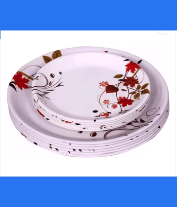 Carnival 12 Pcs Melamine White Full Plate