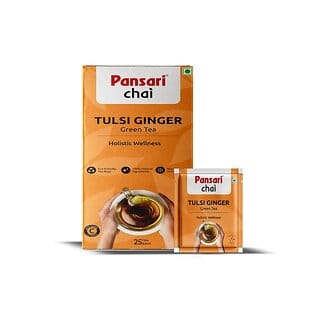 Pansari Tulsi Ginger Green Tea - 25Dips