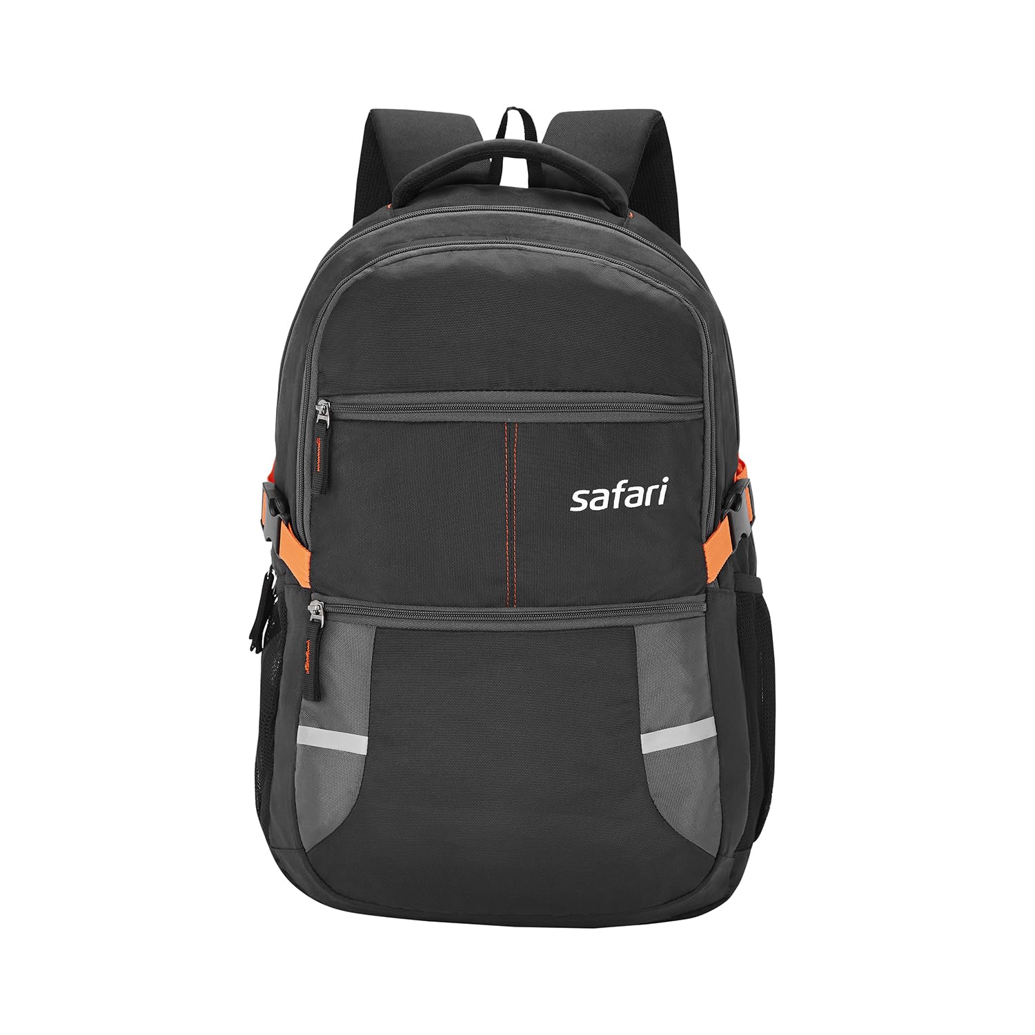 Omega spacious/large laptop backpack with Raincover, college bag, travel bag for men and women, Black, 30 Litre