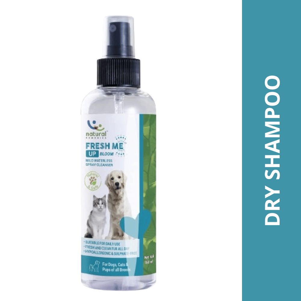 Natural Remedies Fresh Me Up Bloom Dry Shampoo for Dogs and Cats Natural Remedies Fresh Me Up Bloom Dry Shampoo for Dogs and Cats - 160mL