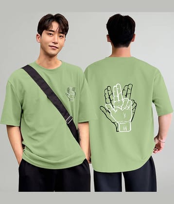 happy khajana Pack of 1 Polyester Oversized Fit Men's T-Shirt ( Pink )