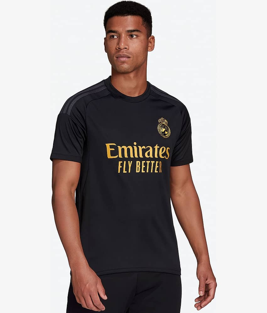 JOVO Black Polyester Regular Fit Men's Jersey ( Pack of 1 )