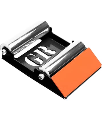 Grand Pitstop Paddock Stand Wheel Roller for Motorcycle Chain Cleaning and Bikes Lubrication (Black + Orange, Motorcycle Weight Upto 220 kg)