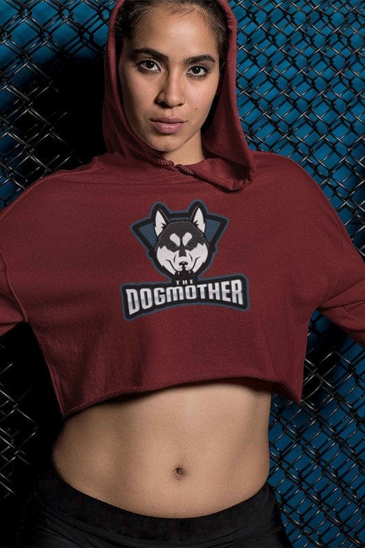 Crop Hoodie (Women) - The Dogmother Husky (6 Colours)
