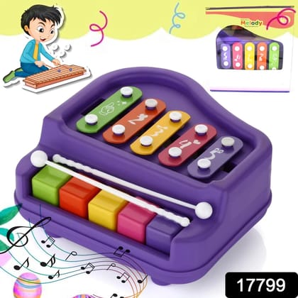 2 in 1 Baby Piano Xylophone Toy for Toddlers, 5 Multicolored Key Keyboard Xylophone Piano, Preschool Educational Musical Learning Instruments Toy for Baby Kids Girls Boys 3+ Years (1 Pc) 2 in 1 Baby Piano Xylophone Toy for Toddlers, 5 Multicolored Key Keyboard Xylophone Piano, Preschool Educational Musical Learning Instruments Toy for Baby Kids Girls Boys 3+ Years (1 Pc)