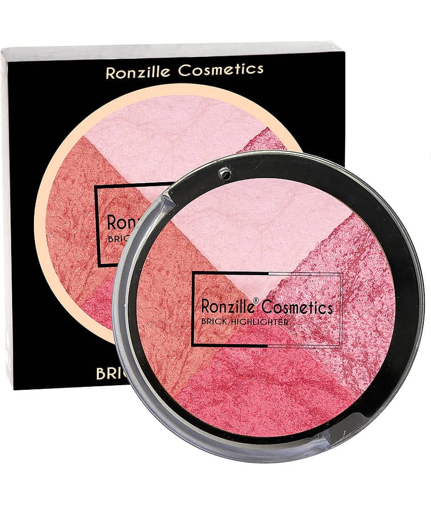 Ronzille Baked Blusher Shimmerr brickk highlighter -02