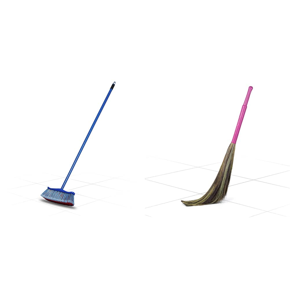 Gala 132780 Mr Tall Floor Mop King Kong Grass Floor Broom Meghalaya Grass Multicolour Combo