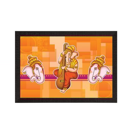 Lord Ganesha Satin Matt Texture UV Art Painting