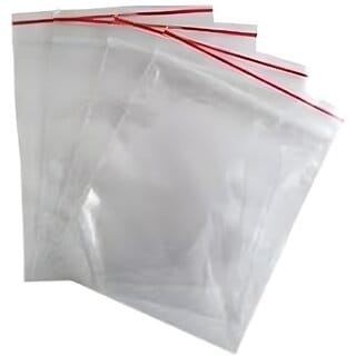 Thick Plastic Zip Lock Pouch Bags 8 x 10 Inches, Transparent  25 Pcs Pack