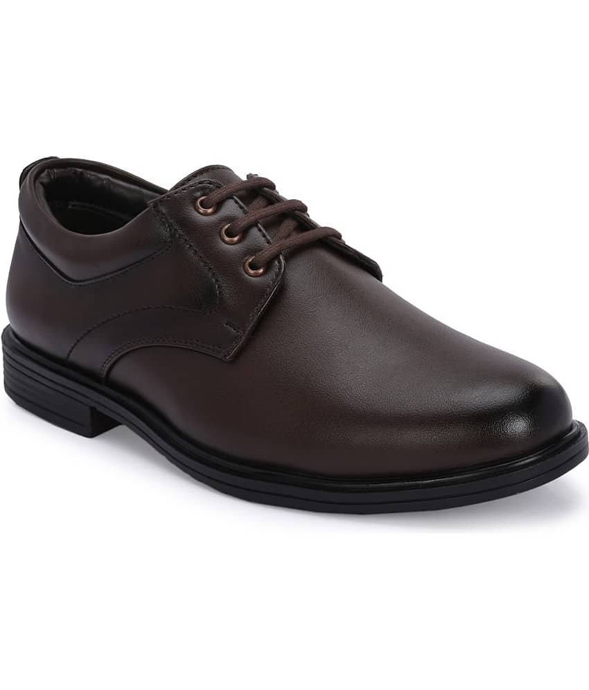 YOU LIkE Brown Men's Derby Formal Shoes