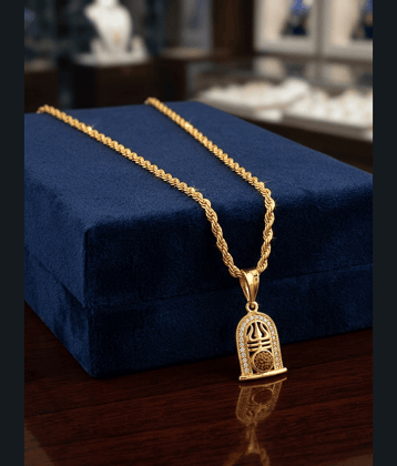 MGSV Gold Plated Alloy Chain with Pendant ( Pack of 1 )