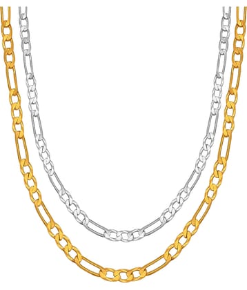 FASHION FRILL - Gold Plated Chain with Pendant ( Pack of 2 )
