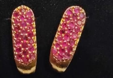 Gold Pearl Stud Hoop Earrings for Women Stylish Trendy Accessories