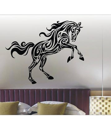Decor Villa Black The Horse Wall Sticker
