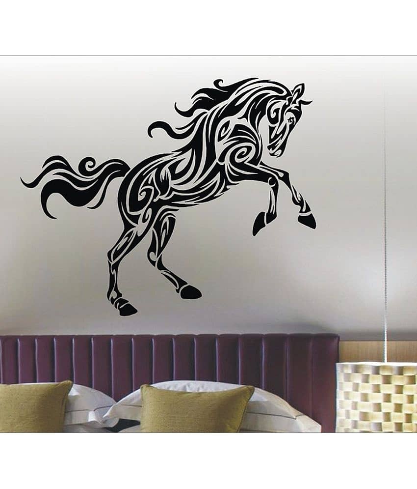Decor Villa Black The Horse Wall Sticker